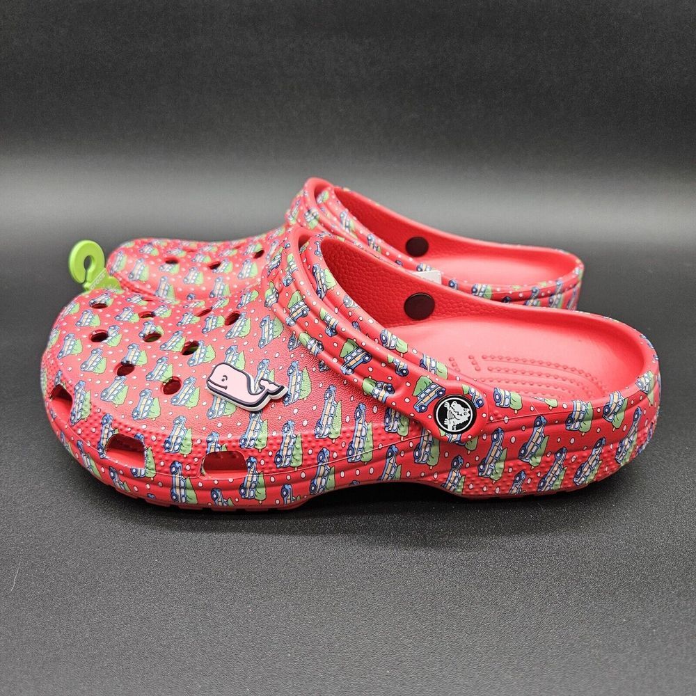 Vineyard Vines Crocs Classic Clog (Mens 9 Womens 11) Holiday Christmas Vacation